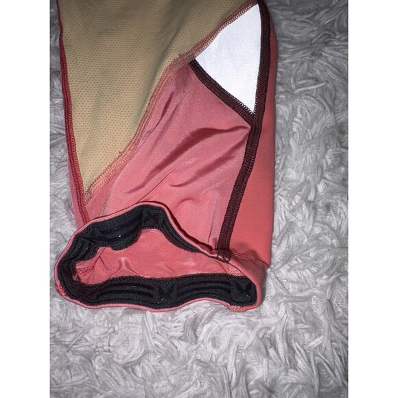 Kari Tara Women’s Sz. M Pink/Coral/ylw Classic Leggings. Fantastic Pair & Colors - Picture 6 of 9